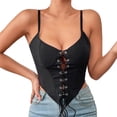 thumbnail image 1 of Clearance Sale 2025 Shapers Women's Solid Color Slim Fit Buttonhole Strap Fishbone Support Harness Body Shapewear, 1 of 5