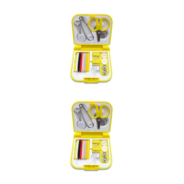 sweethay Caja de almacenamiento de costura, estuches de transporte para agujas de bordado, tijera de hilo, organizador portátil para Type2 NO2