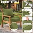 thumbnail image 4 of Kimunuk 4 Set Outdoor Cushion for Patio Furniture, 22" L X 22" W X 4" H Waterproof Outdoor Deep Seat Cushions with Tie for Patio Chair, Light Green, 4 of 8