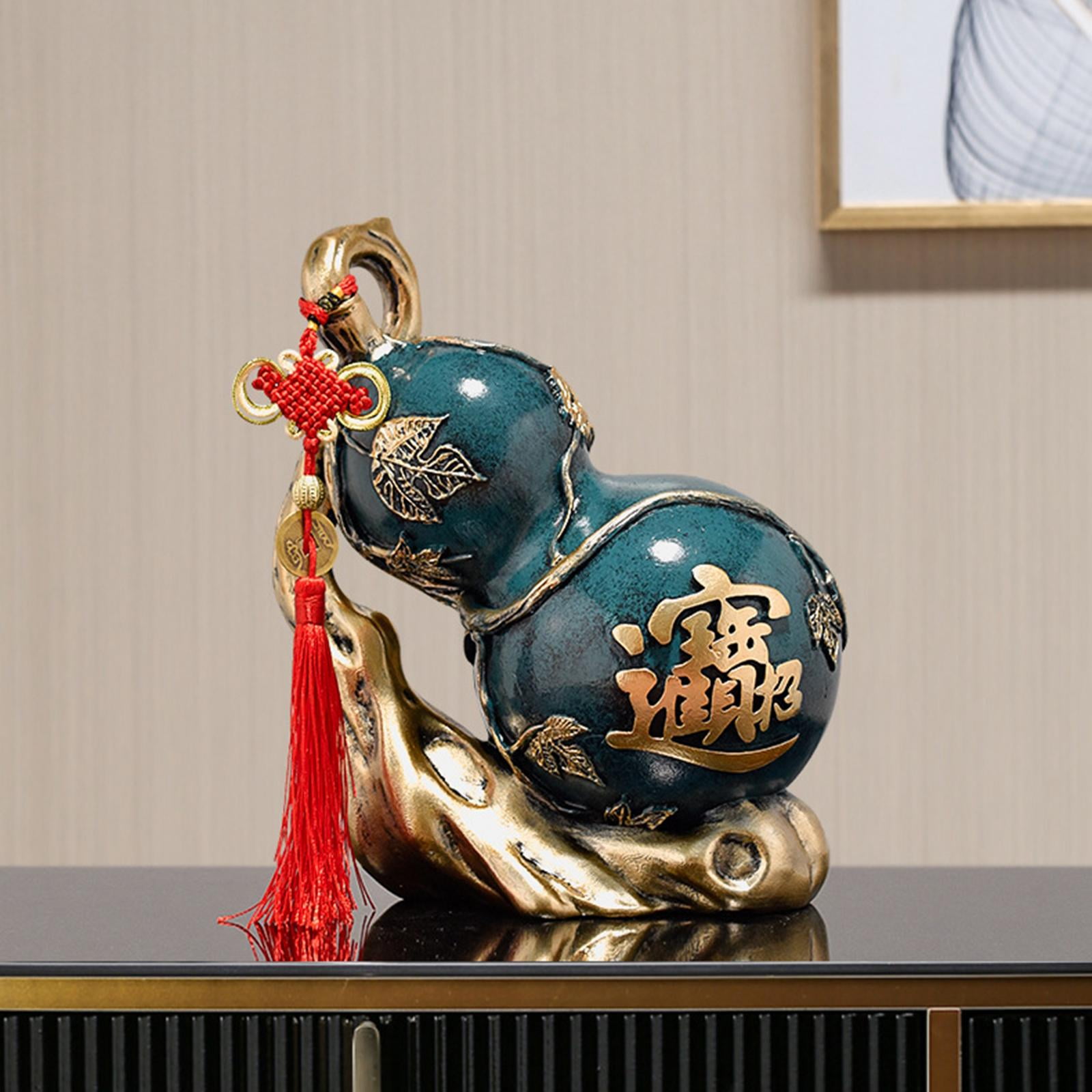 Feng Shui Statue Calabash Chinese Wealth Prosperity Sculpture Ornament for  Home Office Decor Housewarming Gifts Collection , Blue - Walmart.com