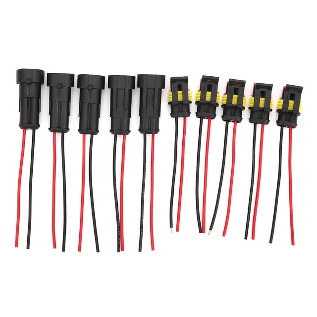 Oubit Car Electrical Connector,5 Sets 1/2/3 Pin Car Waterproof Connector Car Connector Unmatched Quality