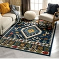 thumbnail image 1 of Well Woven Ravia Blue Southwestern Medallion Area Rug 4x6 (3'11" x 5'3"), 1 of 7