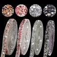 thumbnail image 2 of Sparkling Rhinestone Ribbon Trim - Self-Adhesive Crystal Tape for DIY Clothing, Shoe & Bag Embellishment, 2 of 4