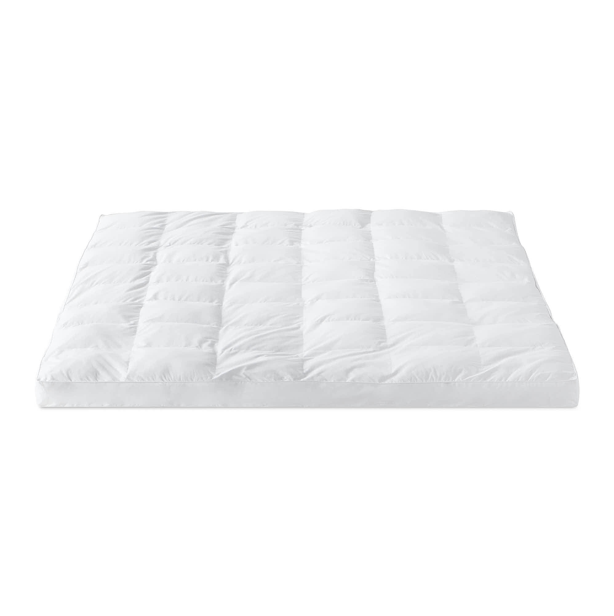 Rest Haven 3" Ultra-Soft Plush Pillow Top Mattress Topper with Straps, Twin