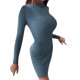thumbnail image 1 of Gibobby Vestido de punto para mujer Vestido ajustado de suéter de punto de otoño e invierno para mujer(Marrón,M), 1 of 4