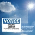 thumbnail image 6 of (2 Pack) Private Use Only Violators Prosecuted OSHA Notice Sign, 6 of 7