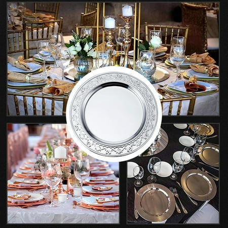 

Kitchen Gadget Stackable Dinner Plate Mirror Polish Stainless Steel Western Steak Serving Dish