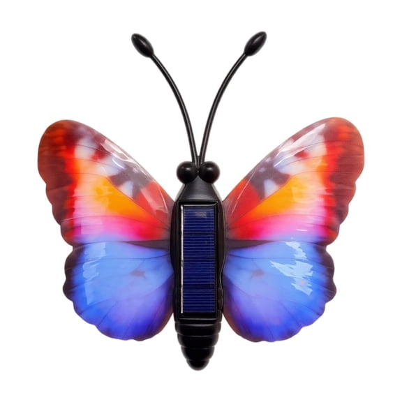 Solar Powered Butterfly Decorative Outdoor Garden Light for Patio Yard Balcony Wall Waterproof Atmosphere Lamp