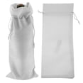 thumbnail image 2 of Spptty Wine Cover, 12pcs Simple Linen Fabric Wine Bag with Drawstring Champagne Decorative Cover, Wine Drawstring Bag, 2 of 8