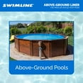thumbnail image 4 of Swimline LI184820 18' Blue Round Above Ground Swimming Pool Overlap Liner, 4 of 9