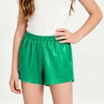 thumbnail image 6 of SHTXOZHI Girls Elastic Waist Dance Shorts Sparkly Shiny Gym Sport Pants Summer Casual Outdoor Basic Bottoms, 6 of 9