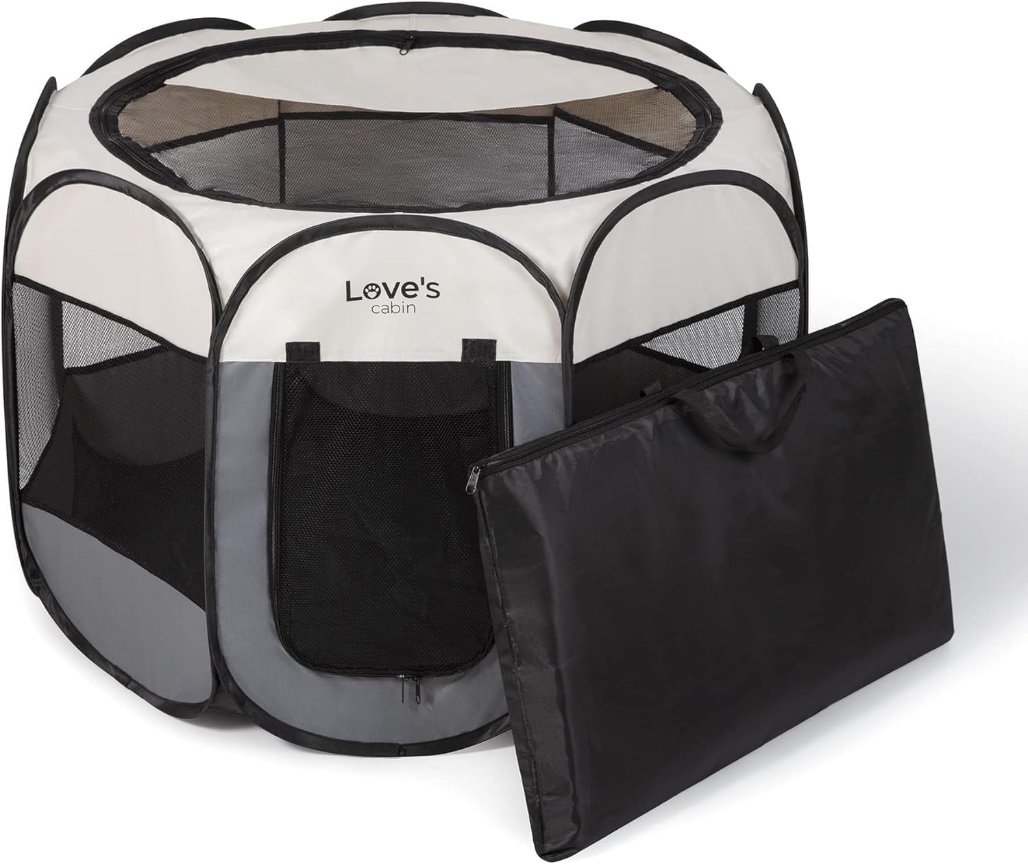 Portable Pet Playpen, Dog/Cat Playpen Foldable Pet Exercise Pen Tents Dog Kennel House Playground for Indoor Outdoor Travel Camping Use,30"x30"x18"
