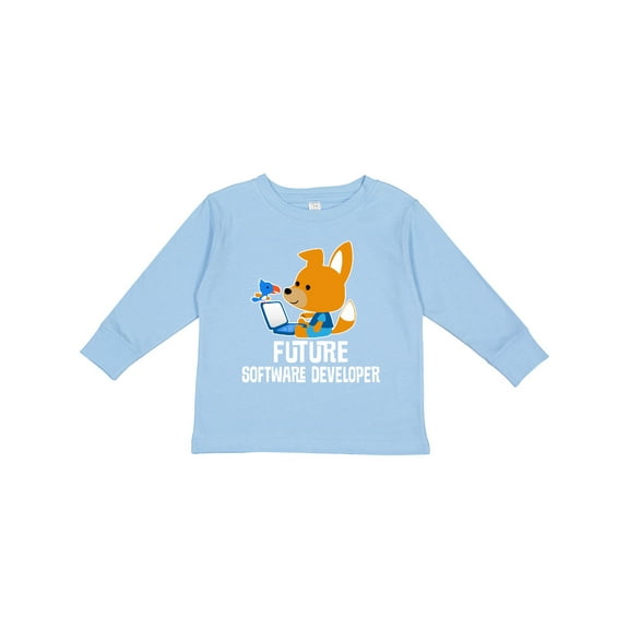 Inktastic Future Software Developer Boys Long Sleeve Toddler T-Shirt