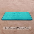 thumbnail image 7 of PiccoCasa Memory Foam Bath Rug Non-Slip Kitchen Mat, Turquoise Blue, 32"x20", 7 of 7