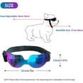 thumbnail image 3 of Dog Sunglasses Small Dog Goggles Doggles Dog Glasses for Small Dogs UV Protection Windproof Waterproof Adjustable Band(Blue), 3 of 6