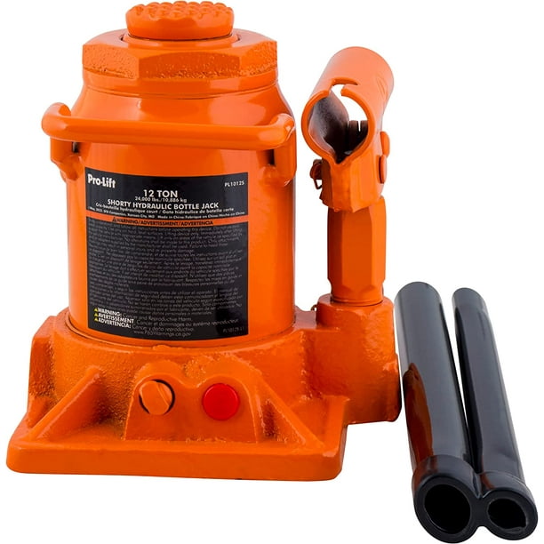 ProLift 12 Ton Shorty Hydraulic Bottle Jack Portable Car Jack 24000