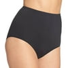 Women's Warner's 6173 Without A Stitch Brief Panties (Rich Black 9)