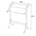 thumbnail image 3 of Butler Specialty Company Newhouse Solid Wood Blanket Stand - White, 3 of 6