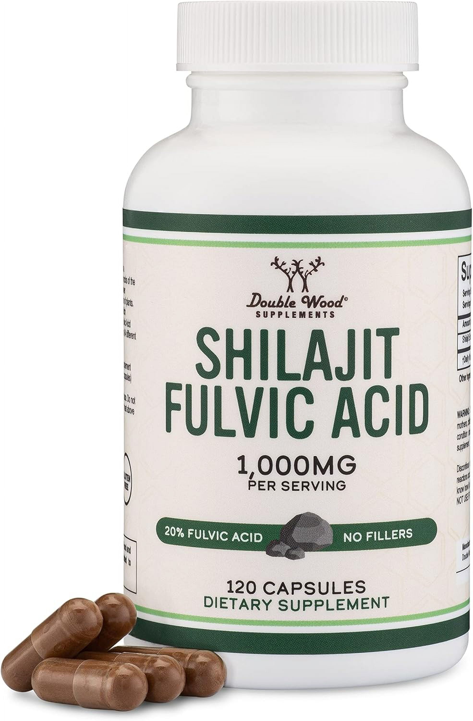 Gélules Shilajit Pur 1000mg - 60 Gélules Pour énergie, Immunité, Santé Masculine - Bio