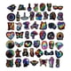thumbnail image 1 of Kit de pegatinas de neón de 50 piezas, pegatinas de vinilo de graffiti, pegatinas de graffiti de arco iris con borde negro, pegatinas portátiles, pegatinas de equipaje, colores surtidos, 1 of 7