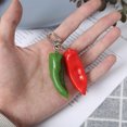 thumbnail image 4 of TOWED22 Creative 3D Vegetable Key Chain Red Green Keychain Key Ring For Women Bag Pendant Decoration Gift(Red), 4 of 5