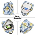 thumbnail image 5 of FORMRS Mini Backpack Purse for Women Travel Daypack Casual Shoulder Bag, Light Blue Lemon, 5 of 7