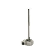 Peerless PARAMOUNT Ceiling/Wall Projector Mount with Adjustable Extension PPC-S - Mounting kit (extension column, ceiling plate, mounting adapter) - Tilt & Swivel - for projector - cold-rolled steel - silver