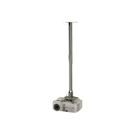 Peerless PARAMOUNT Ceiling/Wall Projector Mount with Adjustable Extension PPC-S - Mounting kit (extension column, ceiling plate, mounting adapter) - Tilt & Swivel - for projector - cold-rolled steel - silver
