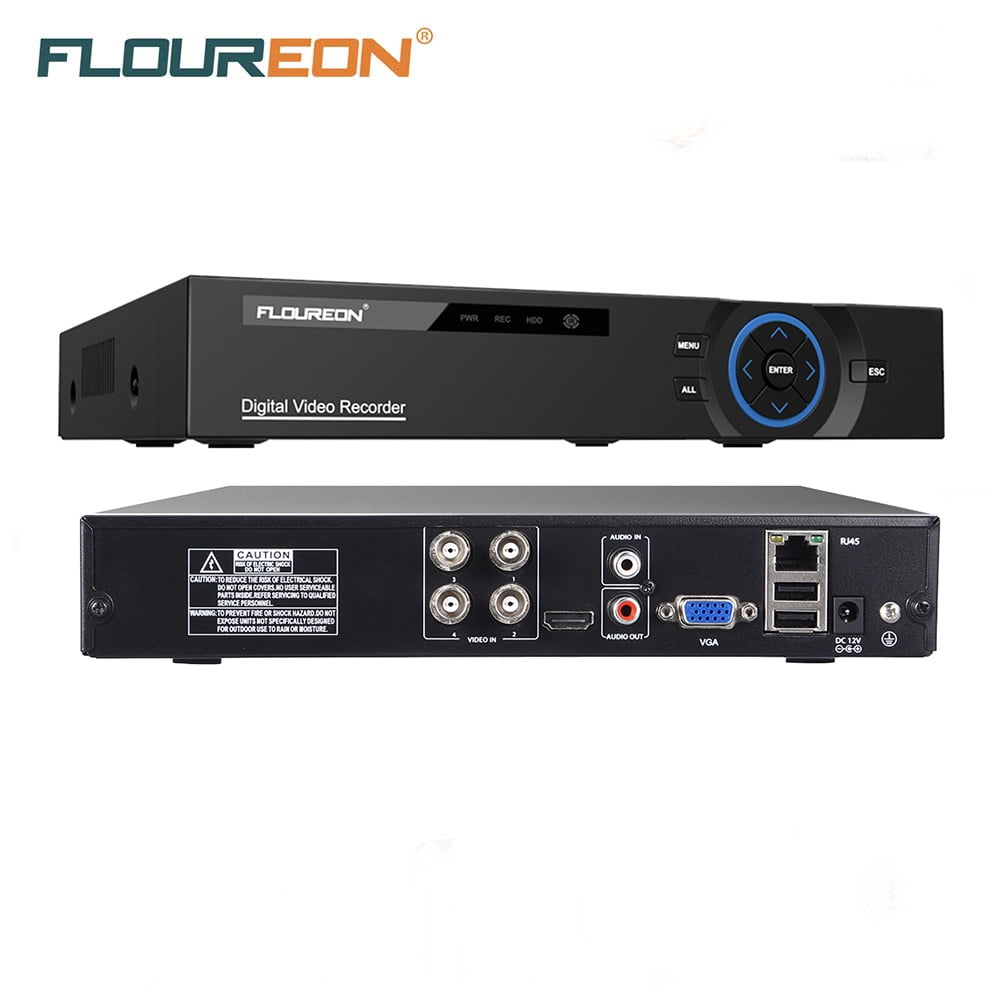FLOUREON 8CH 1080P Hybrid AHD TVI CVI DVR 5-in-1 Digital Video Recorder 