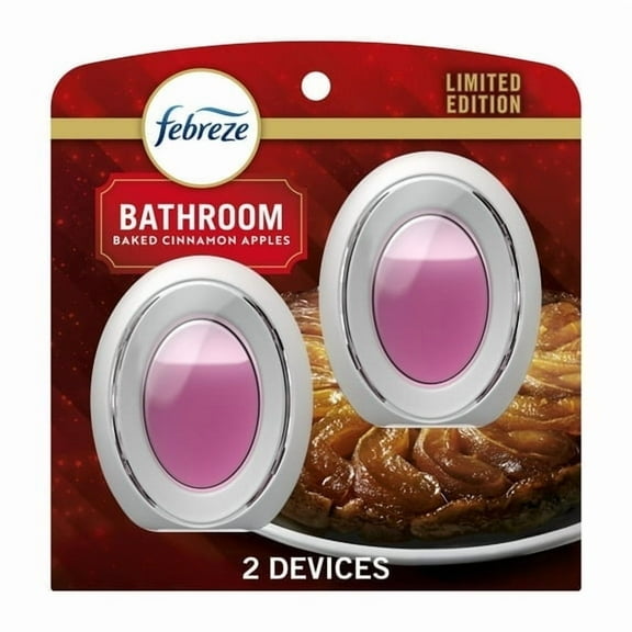 Febreze Bath Air Freshener, Odor-Fighting, Baked Cinnamon Apples, 2 Count
