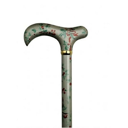 Pansy Vine - Unisex Derby Cane Red Holly Berries High Gloss -Affordable Gift! Item #DHAR-9166700