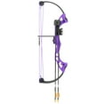thumbnail image 3 of Bear Archery Brave Youth Bow Includes Whisker Biscuit, Arrows, Armguard, and Arrow Quiver Recommended for Ages 8 and Up –&nbsp;Purple, 3 of 11
