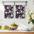 thumbnail image 3 of Beach Coastal Kitchen Towels Set of 4, Summer Nautical Shell Starfish Coral Black Absorbent Dish Towels for Kitchen, Microfiber Hand Towel, Quick Drying Tea Towel for Cleaning Decorative Dishcloths, 3 of 7