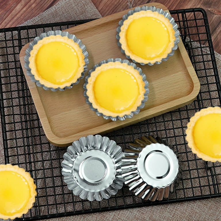 Dootafy Mini Budtcake Pan, Air Fryer Cake Pan Egg Mold 4 Inch Nonstick  Fluted Lava Cake Pans Mini Chocoflan Mold Flan Mold Individual Baking Cups