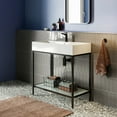 thumbnail image 5 of Pierre 32 Single, Freestanding, Open Shelf, Matte Black Metal Frame Bathroom Vanity, 5 of 12