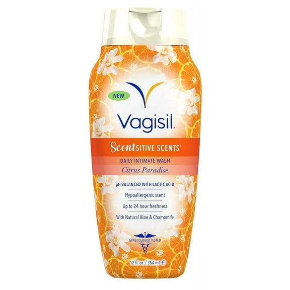 Vagisil Wash Scentsitive Scents Citrus Paradise 12 Ounce (Pack of 2)