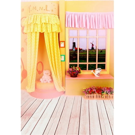Image of ABPHOTO Polyester Wooden Floor Baby Background Photo Studio Props Children Photography Backdrops Sweet Dreams 5x7ft