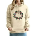 thumbnail image 1 of Birdeem Hauts Dénudés pour Femmes, Sweat à Capuche Imprimé à Manches Longues, Tenue d'Entraînement, 1 of 6