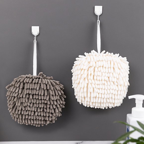 BESTYASH 1Ud Toalla De Mano Absorbente De Chenilla Para Cocina Con Y Colgante