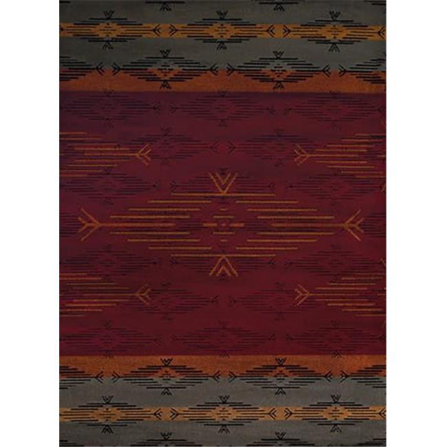 United Weavers 750 06030 58 5 ft. 3 in. x 7 ft. 2 in. Affinity Native Skye Area Rug, Red
