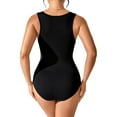 thumbnail image 3 of LANBAOSI Tank Top Bodysuit for Women Sexy Sleeveless Black Backless Tops, Crew Neck Size M, 3 of 7