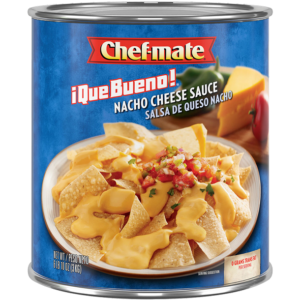 Chefmate ¡Que Bueno! Nacho Cheese Sauce, Liquid Queso, 106 Oz Can