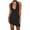 Black, variant on Antinious Women V-Neck Bandeau Soft Casual Comfortable Versatile Midi Dress