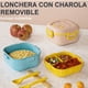 thumbnail image 3 of Lonchera Escolar Portátil con Cubiertos | Fiambrera Infantil | Apta para Microondas | Contenedor de Alimentos de 850ml | Recipiente Portátil con 4 Compartimentos, 3 of 5