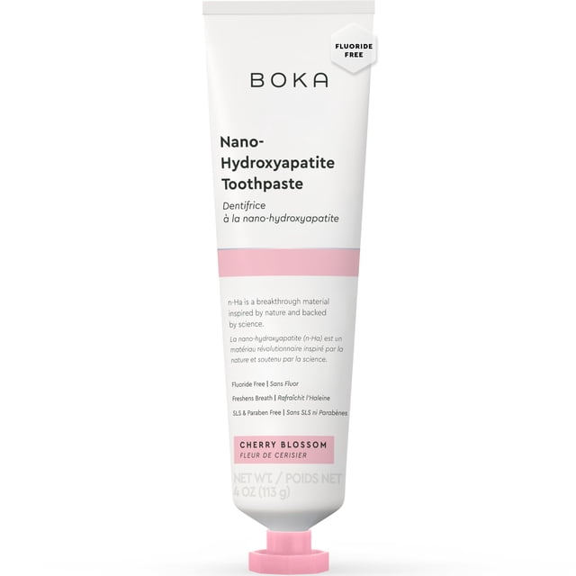 Pasta de dientes Boka sin flúor Nano Hidroxiapatita 120ml Cherry