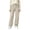 #01 Beige ãMix, Match & Rotate: Stock Up on Daily Colorsã, variant on Women's Drawstring Cuffed Jogger Jeans, Durable Stay Put Button Zipper High Waist Pre-Shrunk Denim Pants with Flap Pockets for Office Casual Daily | TruBelle,Beige L