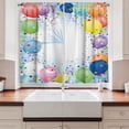 thumbnail image 2 of Ambesonne Party Kitchen Curtains, Celebration Event, 55"x39", Multicolor, 2 of 3