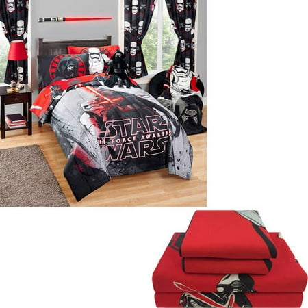 Teenage Comforter Choose Your Character Comforter and Sheet Set Bundle (includes Star Wars, Teenage Mutant Ninja Turtles, Avengers, Spiderman, Paw Patrol and more) ()