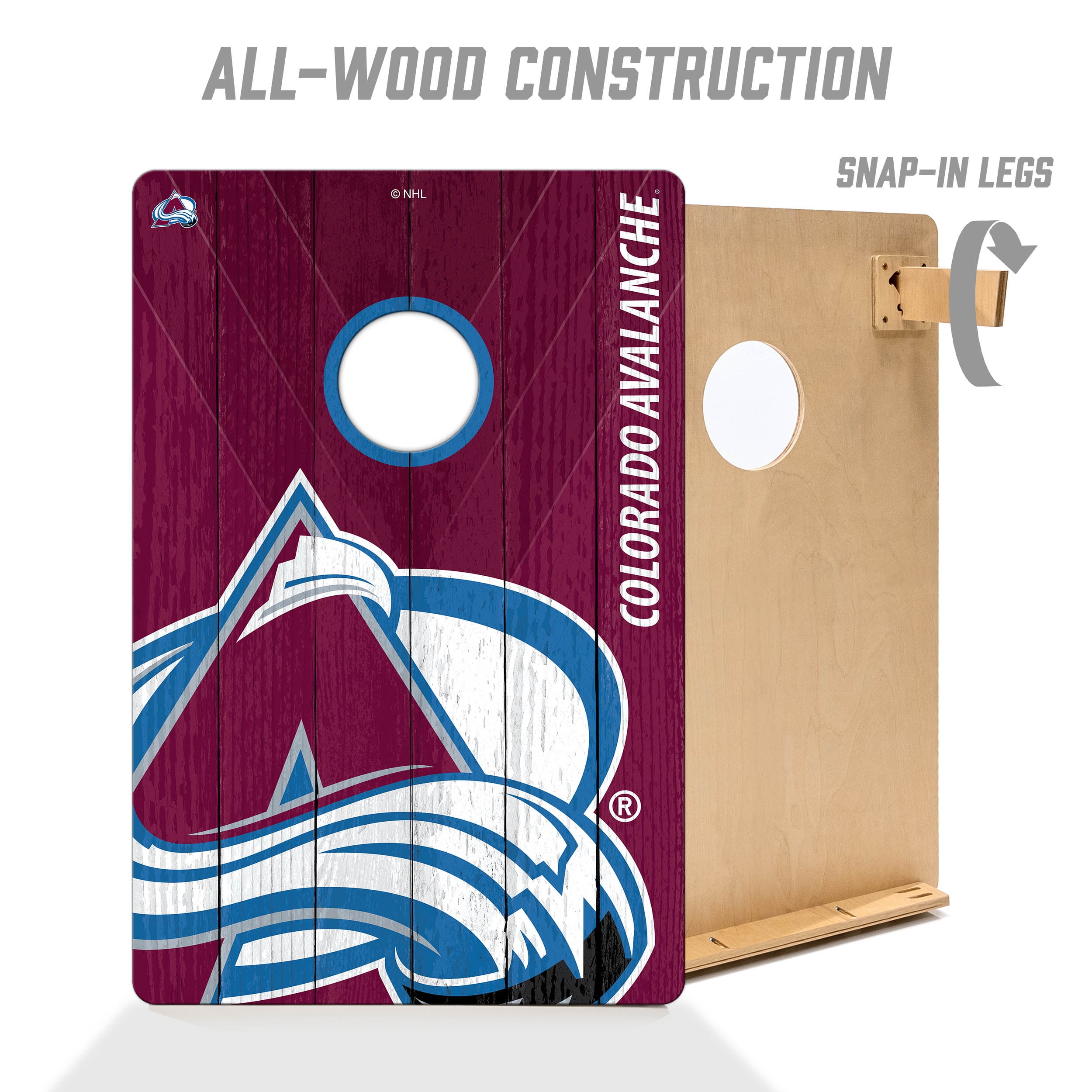 YouTheFan NHLColorado Avalanche 2' x 3' Cornhole Game