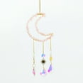 thumbnail image 2 of XMMSWDLA Office Decorations for WorkNatural Amethyst Gravel Moon Pendant Handwoven Catcher Wind Chime Lighting Pendant Decorative Gift Baseball Party Decorations, 2 of 3